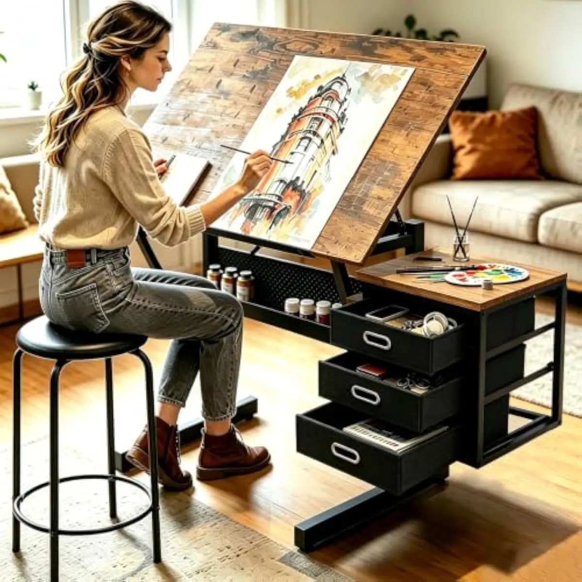 Tops - Ayarlanabilir 0-75 Derece Çalışma Masası °