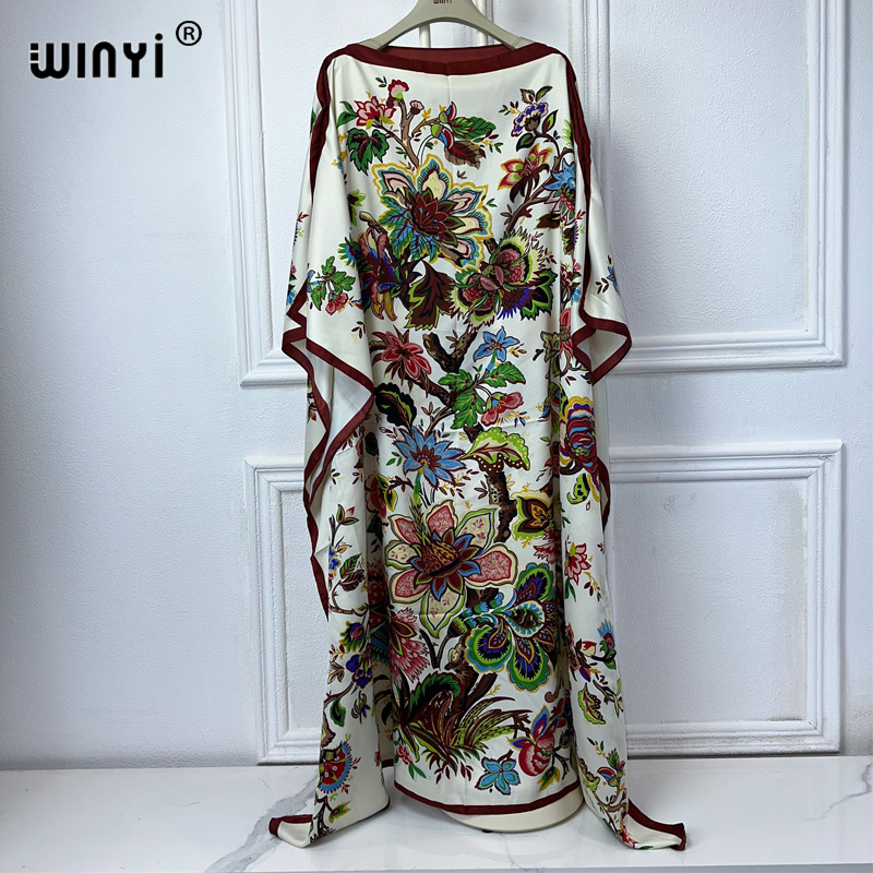 Boho Summer Beach Maxi Dress - WINYI Yüksek Kaliteli Afrika Kıyafeti Tek