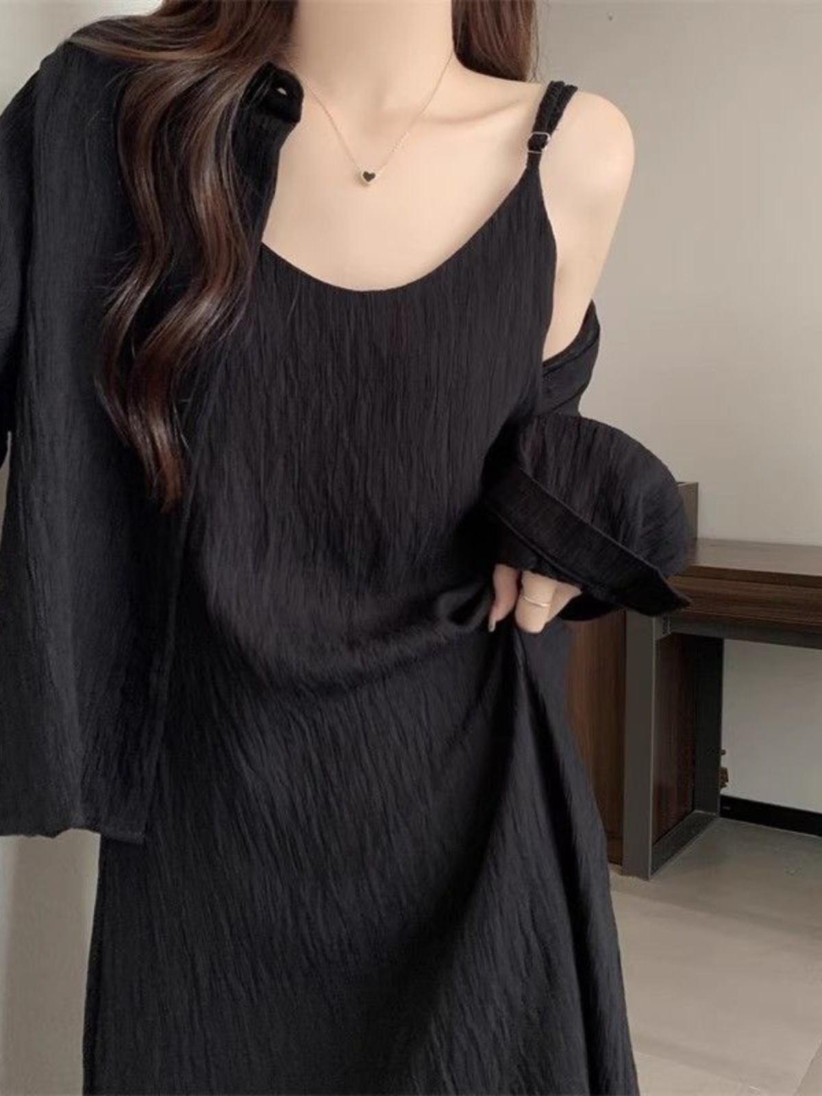 Korean Style A Line Shirt Dress - Artı Boyutu Yaz Gevşek kadın Elbise