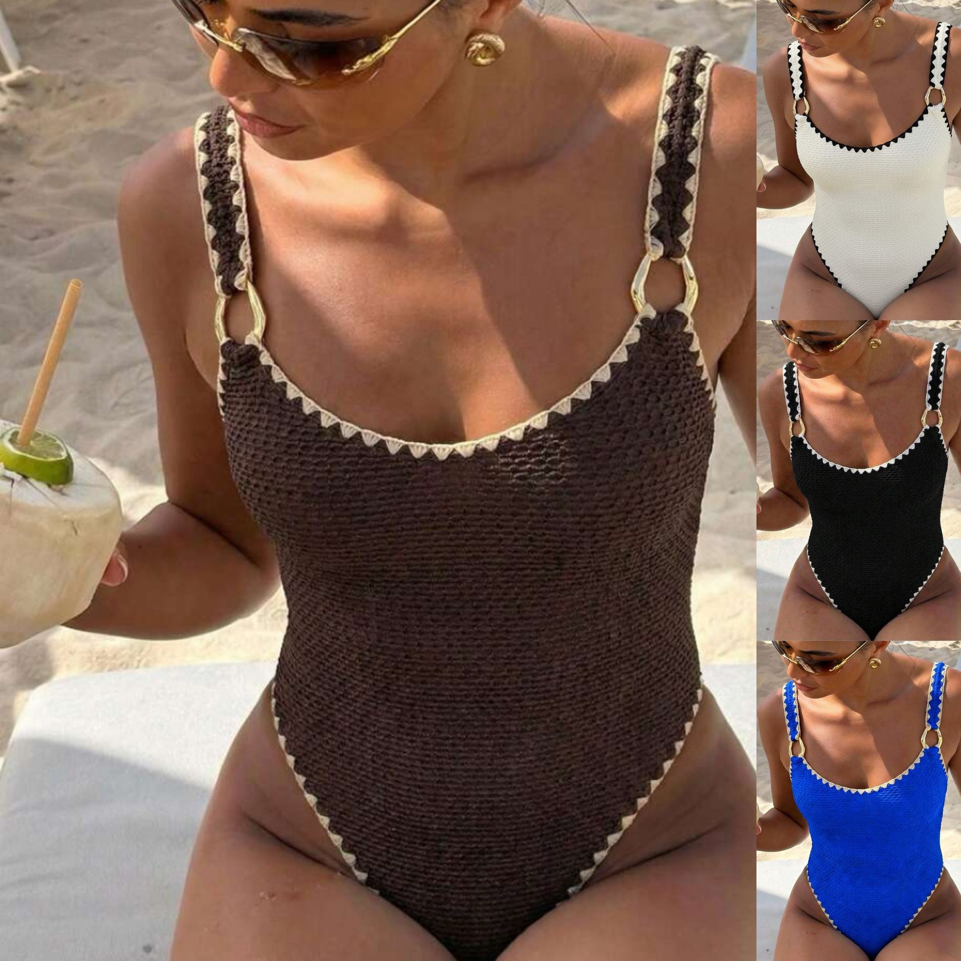 Swimwear - Kadın Mayo Mayo Kolsuz Düz Renk
