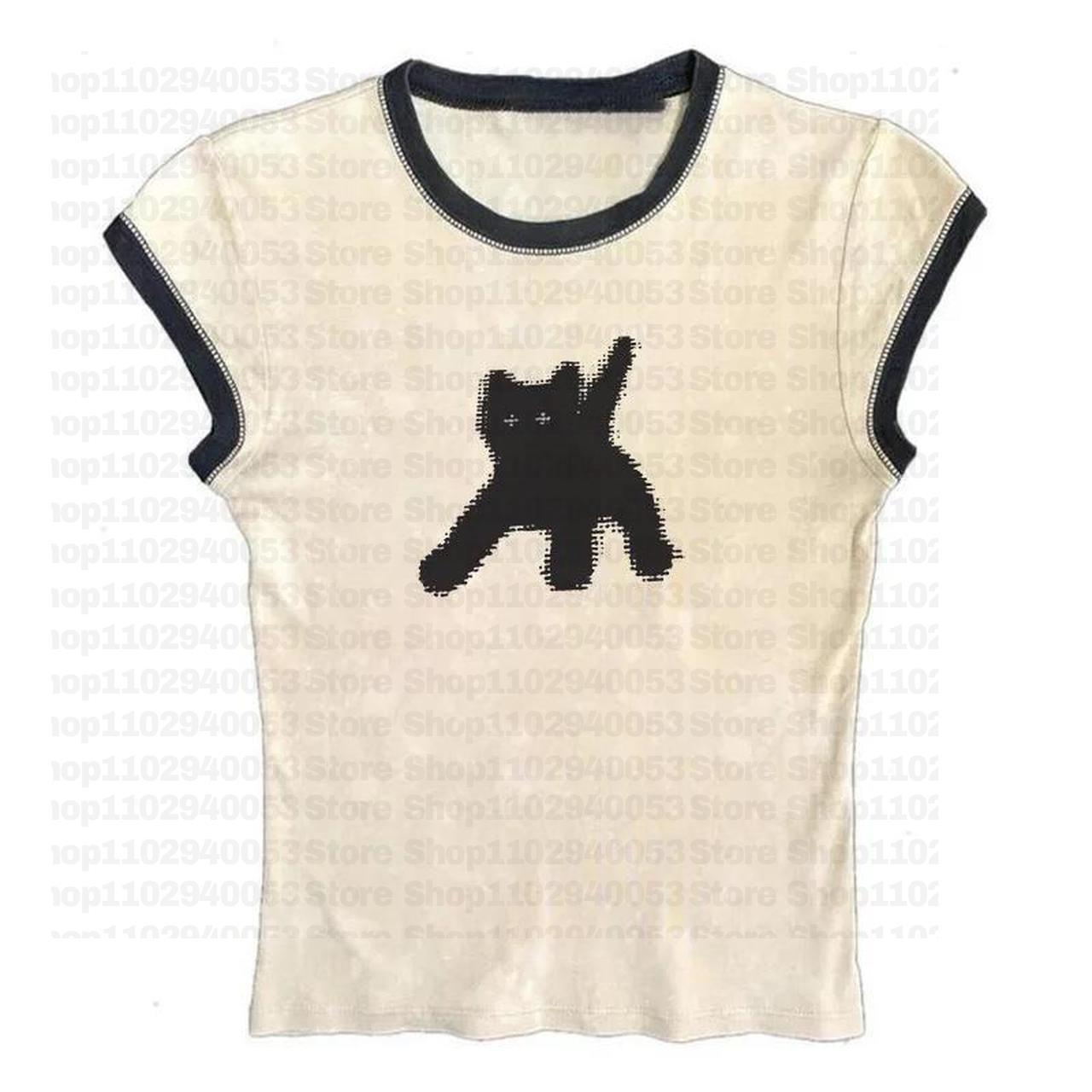 Y2K Graphic Baby Tee Crop - Estetik kadınlar mektup grafik baskı gotik