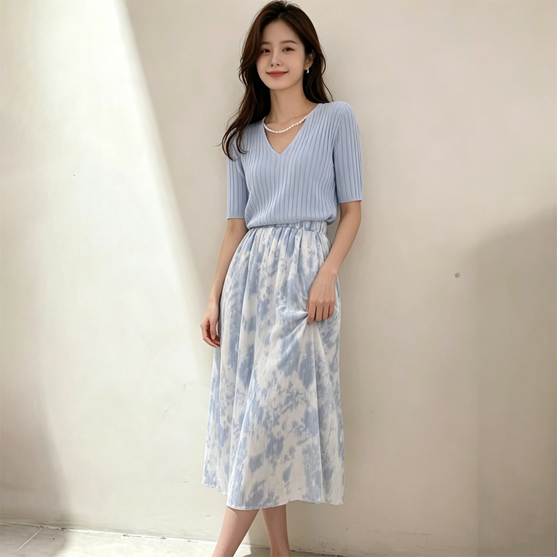Korean Style A Line Shirt Dress - 2026 Yazlık Kadınlar İçin Kısa Kollu