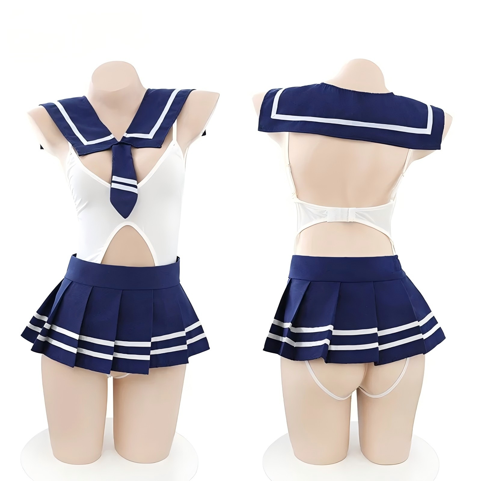Lingerie - Seksi okul kızı üniforması iç çamaşırı;