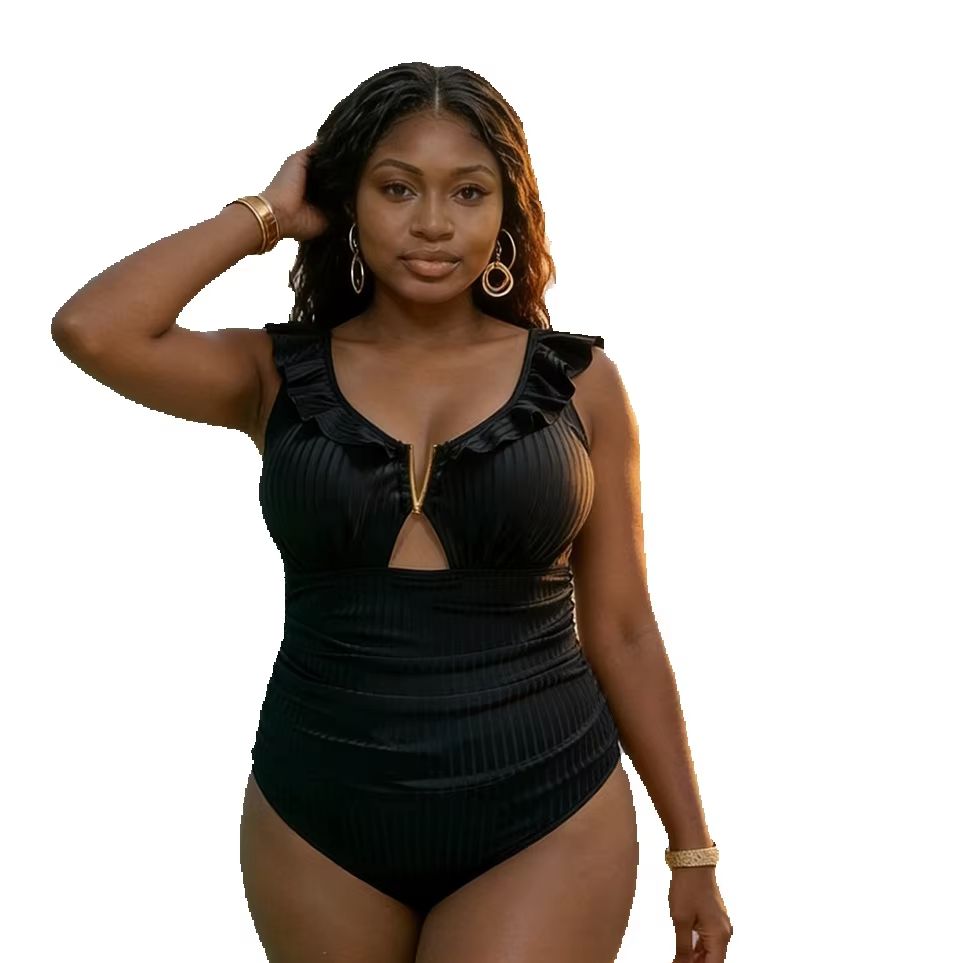 Swimwear - Büyük Beden Kadın Tek Parça Mayo