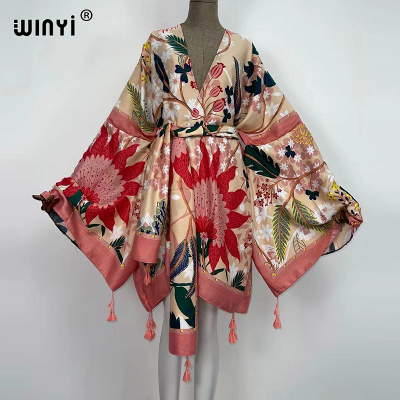 Boho Summer Beach Maxi Dress - WINYI sonbahar elbiseler kadınlar için hırka