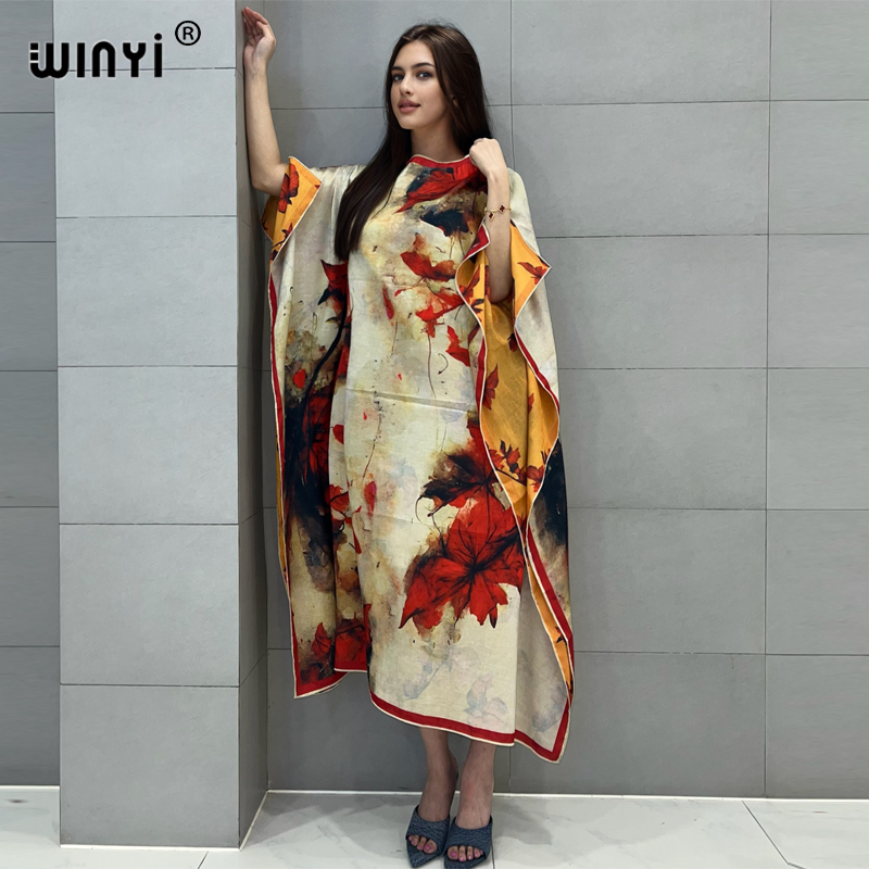 Boho Summer Beach Maxi Dress - WINYI plaj elbise yüksek kalite Boho