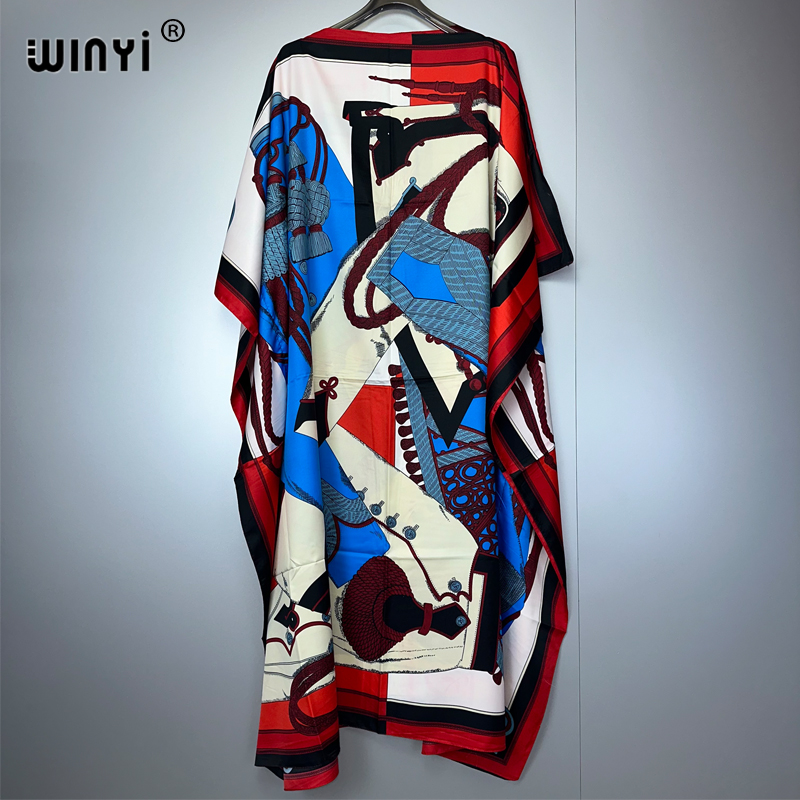 Boho Summer Beach Maxi Dress - WINYI yaz kaftan Afrika Kadınlar Boho