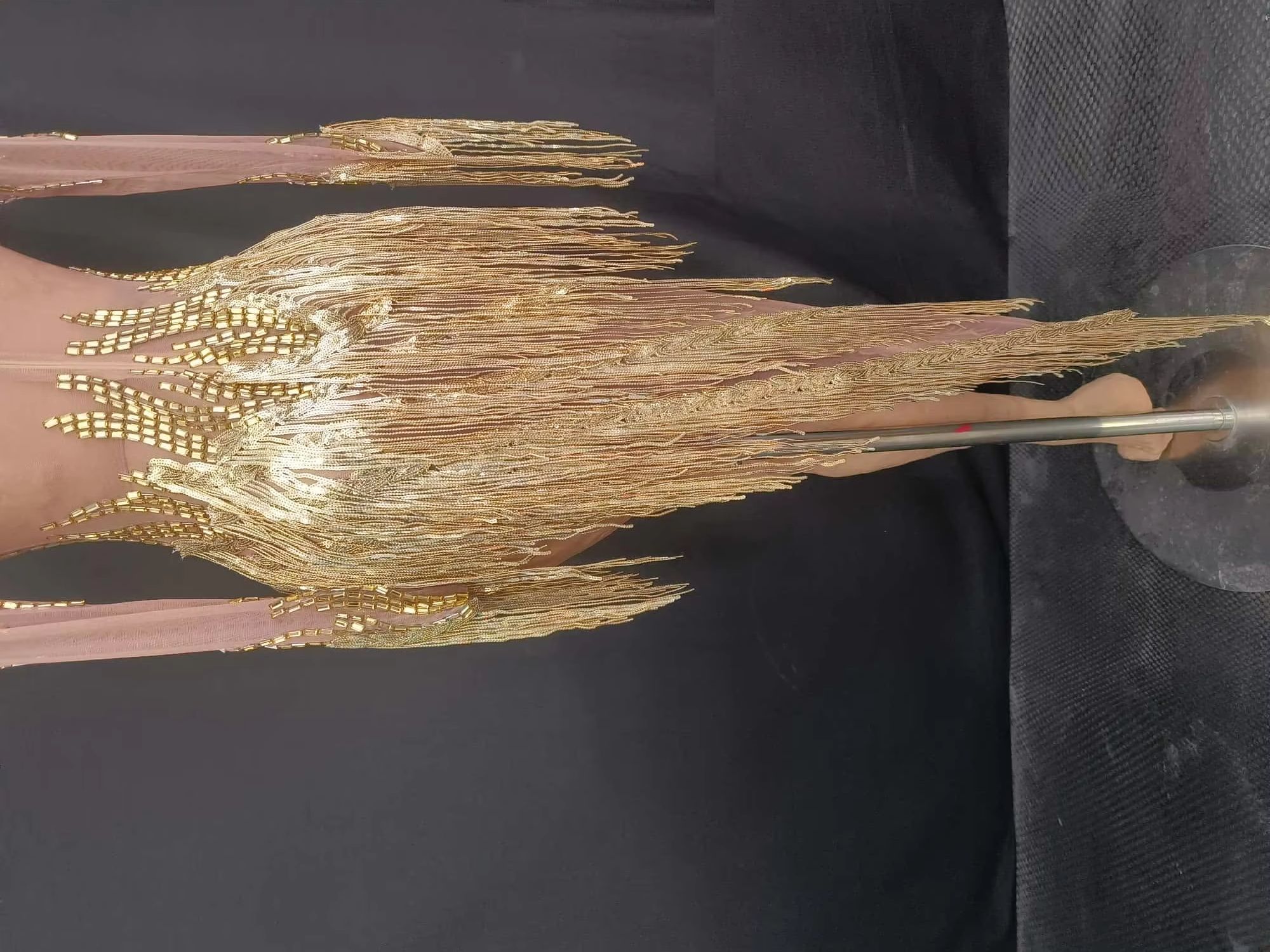 Sparkly Rhinestone Club Party Dress - Işıltılı Taşlı Püsküllü Kısa Elbiseler Gece