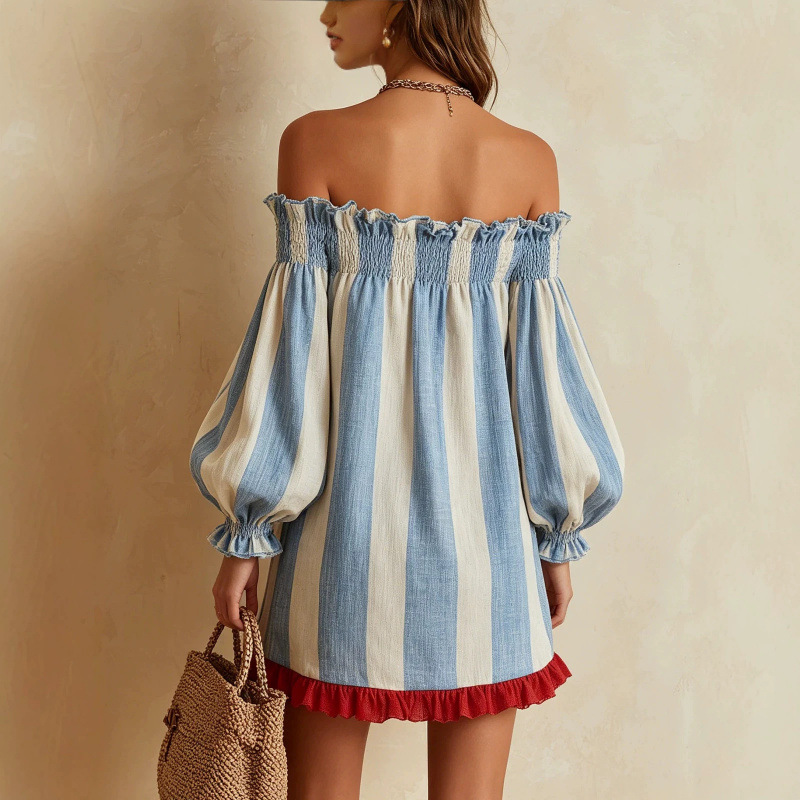 2026 Kadınlar İçin Omuzları Aç - Off Shoulder Puff Sleeve Sundress incelemesi ve fiyatı