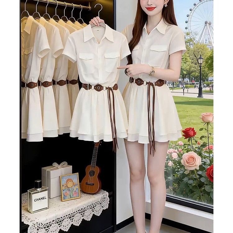 Kore Tarzı Kısa Kollu Gömlek E - Korean Style A Line Shirt Dress incelemesi ve fiyatı