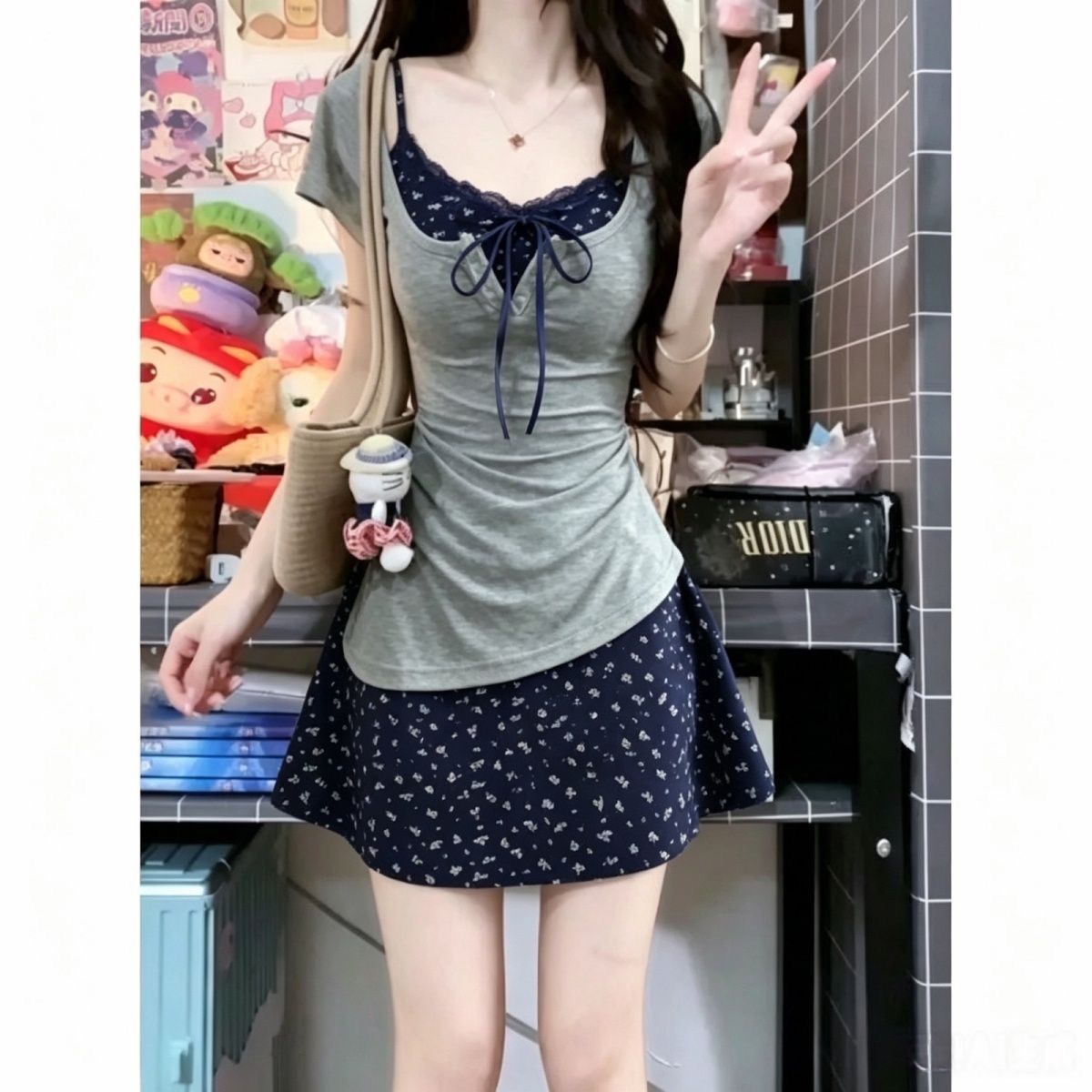 Kadın Fransız Zarif İnce Dante - Korean Style A Line Shirt Dress incelemesi ve fiyatı