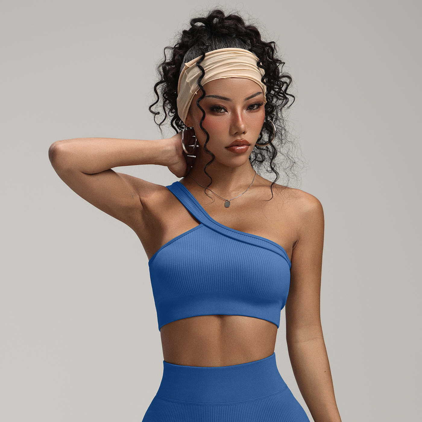 Kadınlar İçin Tek Omuzlu Nervü - Seamless Ribbed Workout Tank Top incelemesi ve fiyatı