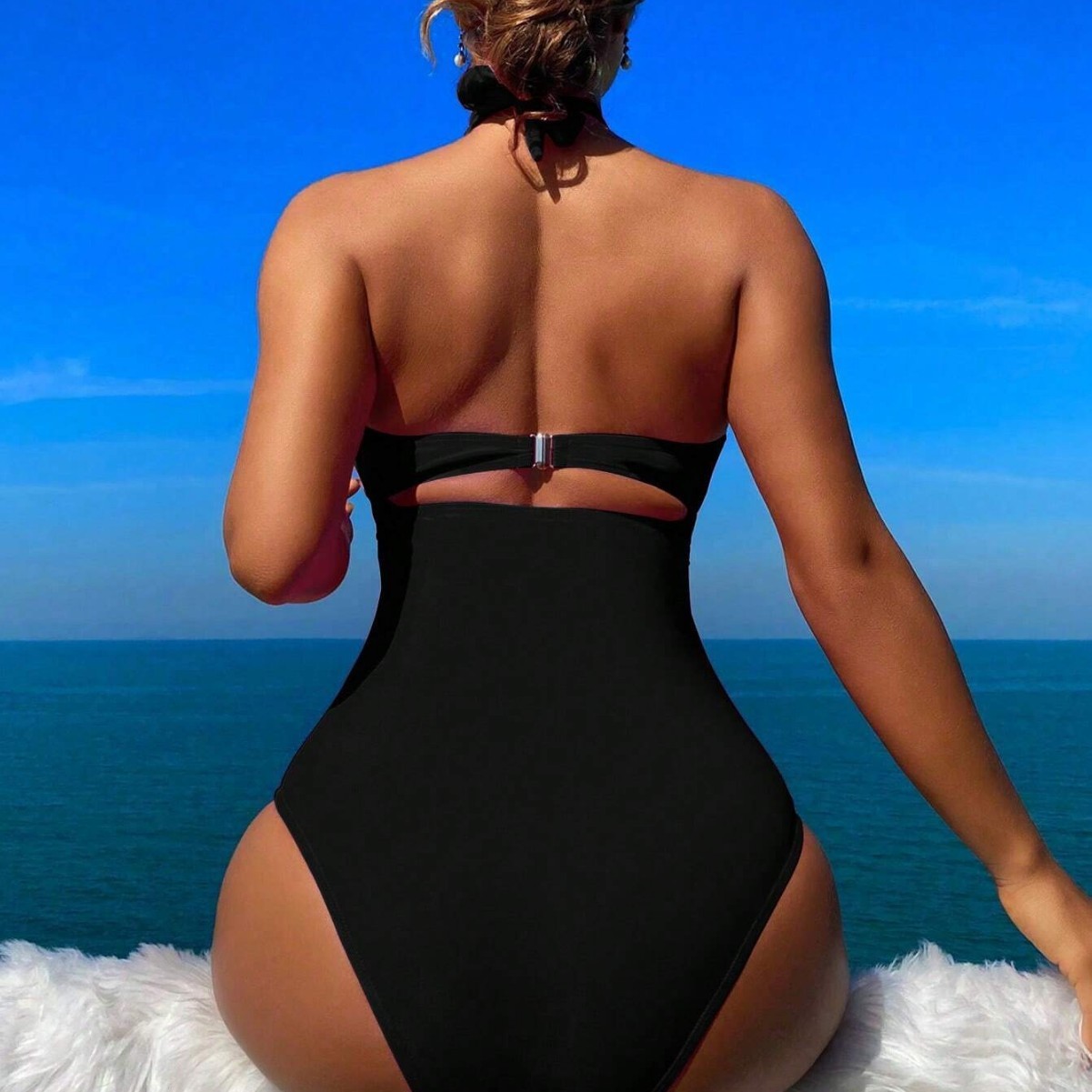 Kadın Mayo Halter Yaka Düz Ren - Swimwear incelemesi ve fiyatı