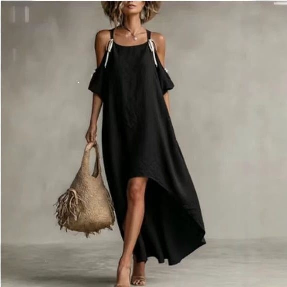 Yazlık Kadın Elbisesi Puf Koll - Off Shoulder Puff Sleeve Sundress incelemesi ve fiyatı