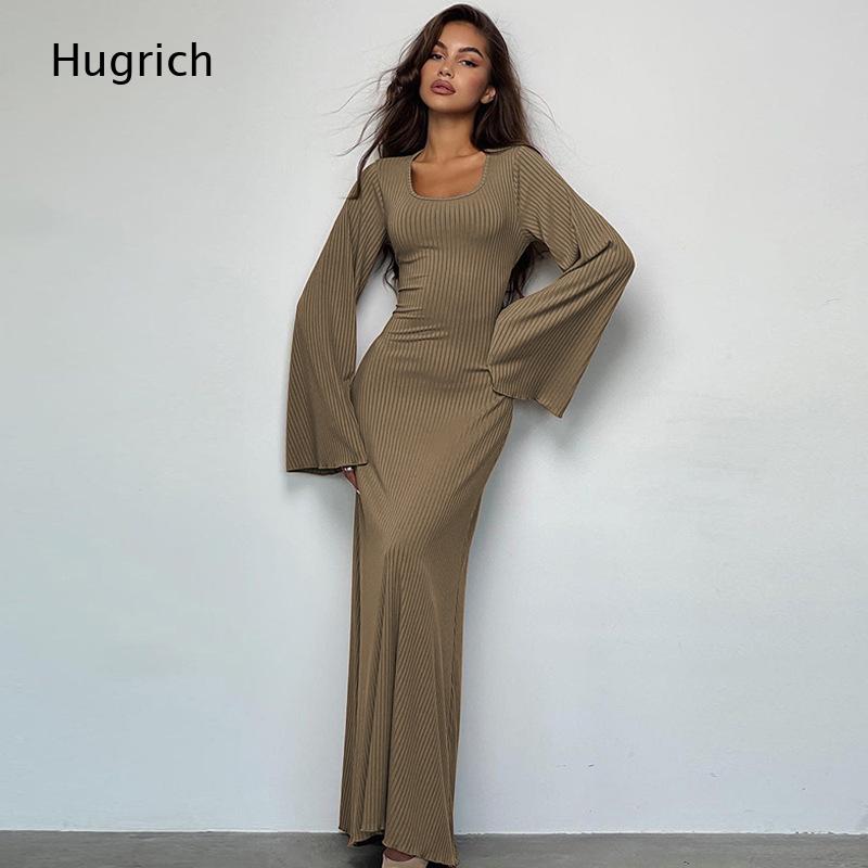Kadınlar için Zarif Nervürlü Ö - Bodycon Long Sleeve Ribbed Dress incelemesi ve fiyatı