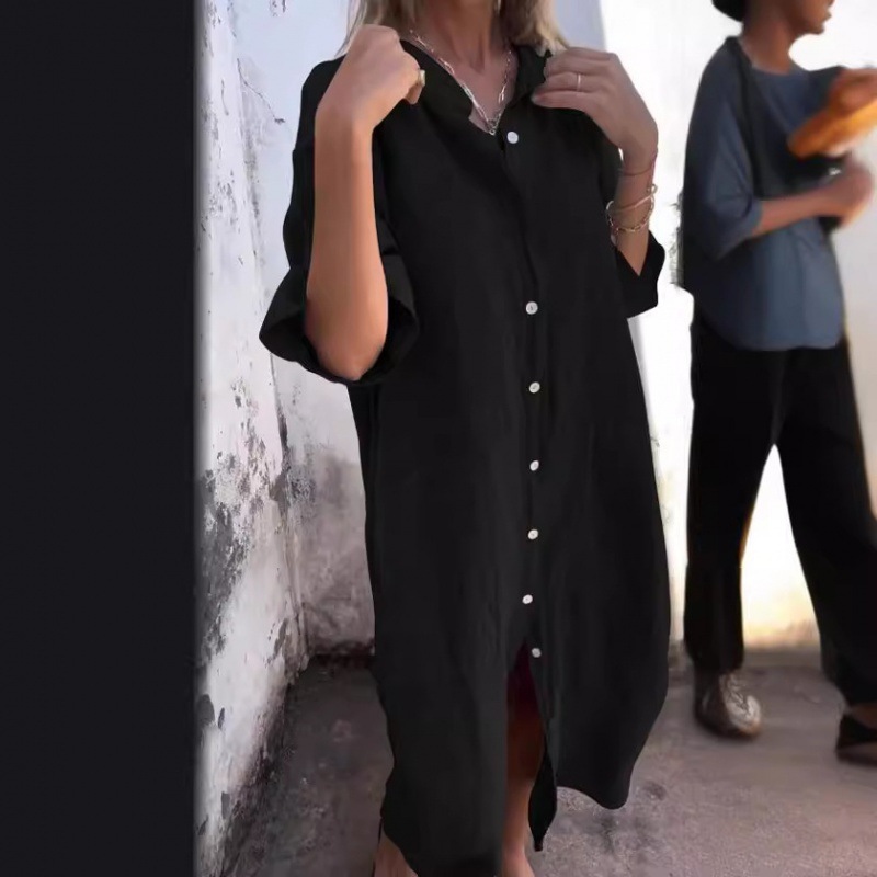 2026 Kadınlar İçin Old Money T - Casual Loose Linen Shirt Dress incelemesi ve fiyatı