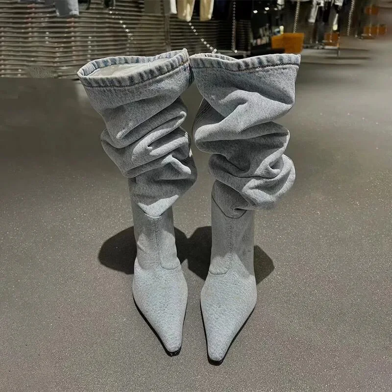 Yüksek Topuklu Diz Üstü Katlan - Jeans incelemesi ve fiyatı