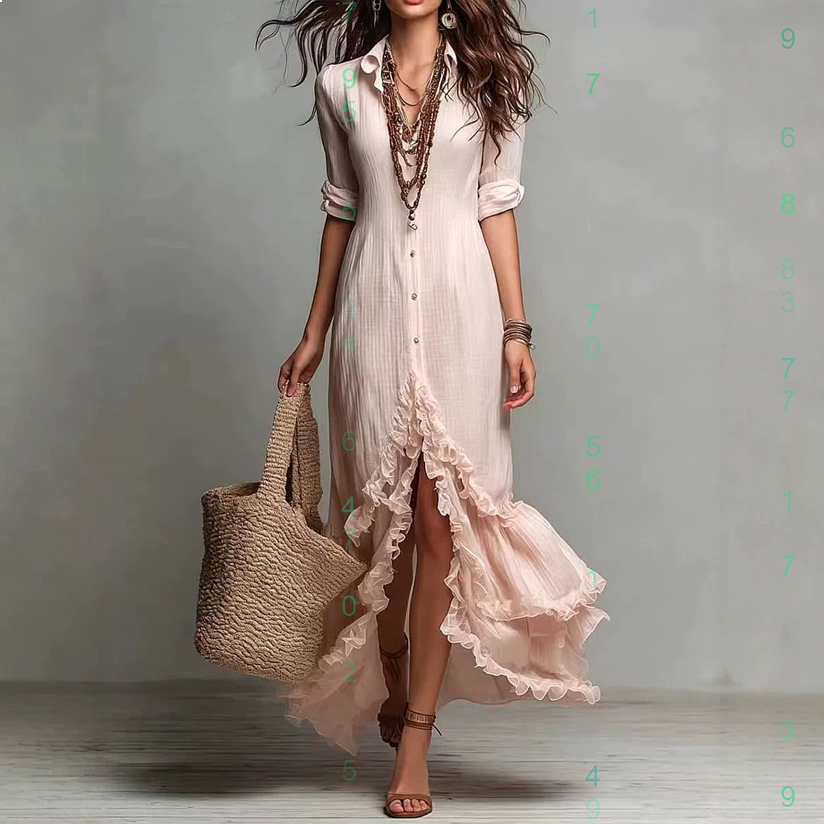 Çapraz askılı, fırfırlı etekli - Casual Loose Linen Shirt Dress incelemesi ve fiyatı