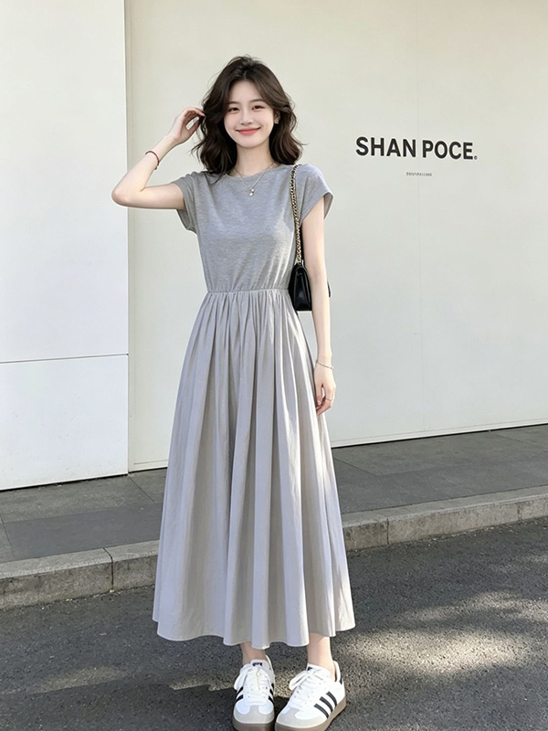 Artı Boyutu Kadın Kore Tarzı Z - Korean Style A Line Shirt Dress incelemesi ve fiyatı