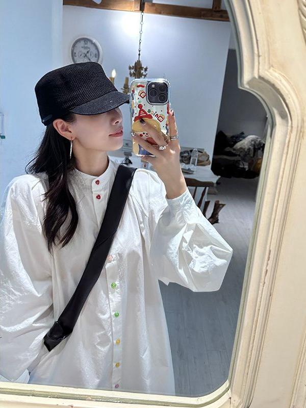 Artı Boyutu Kadın Uzun Kollu G - Korean Style A Line Shirt Dress incelemesi ve fiyatı