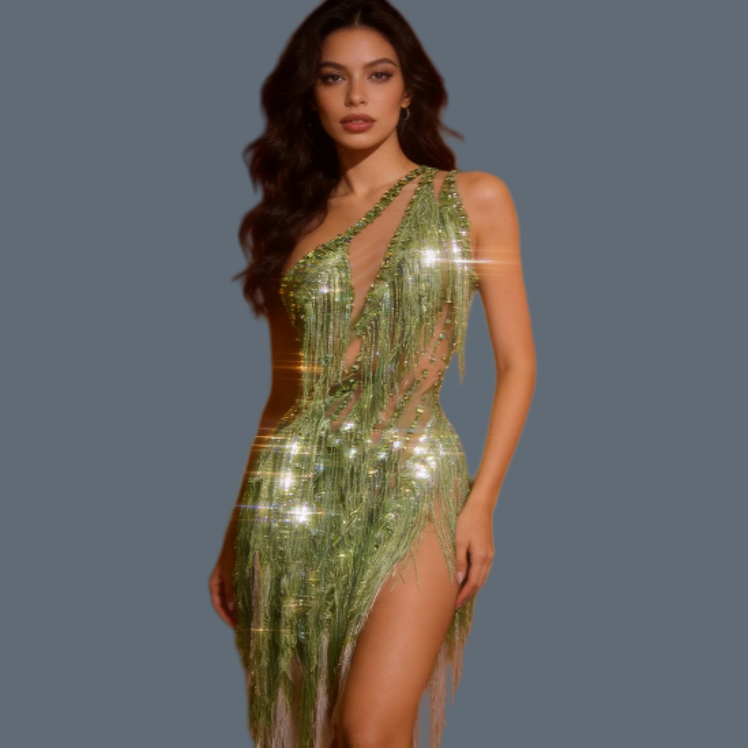 Seksi Kadınlar Işıltılı Taşlı  - Sparkly Rhinestone Club Party Dress incelemesi ve fiyatı