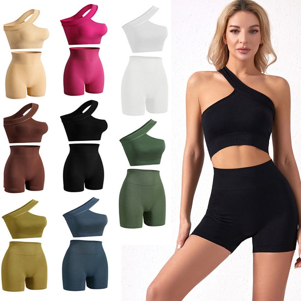 2 Parça Günlük Dikişsiz Kadın  - Seamless Ribbed Workout Tank Top incelemesi ve fiyatı