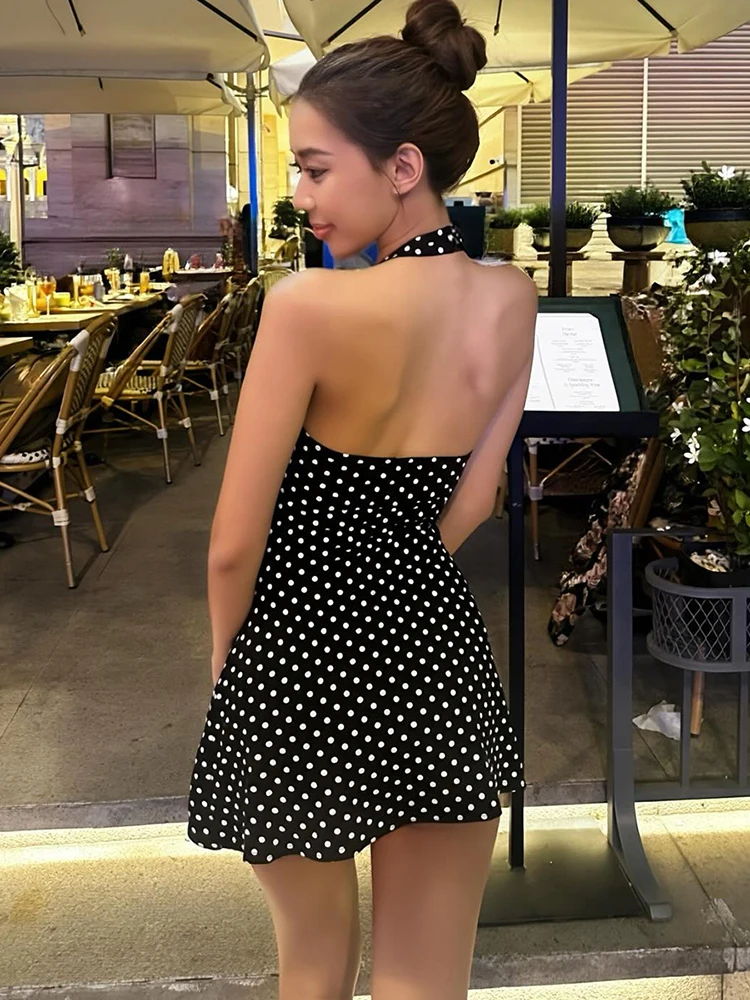 FDEY Trend Seksi Sırtı Açık El - Y2K Backless Halter Mini Dress incelemesi ve fiyatı