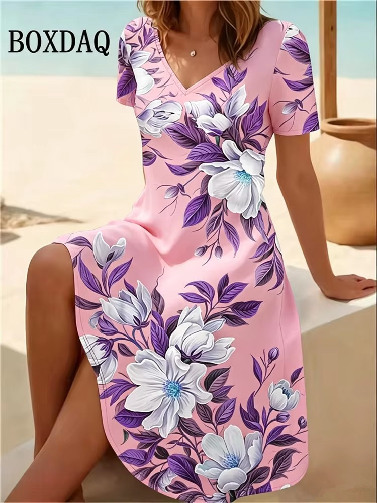 6XL Artı Boyutu Kadın Elbisele - Boho Summer Beach Maxi Dress incelemesi ve fiyatı