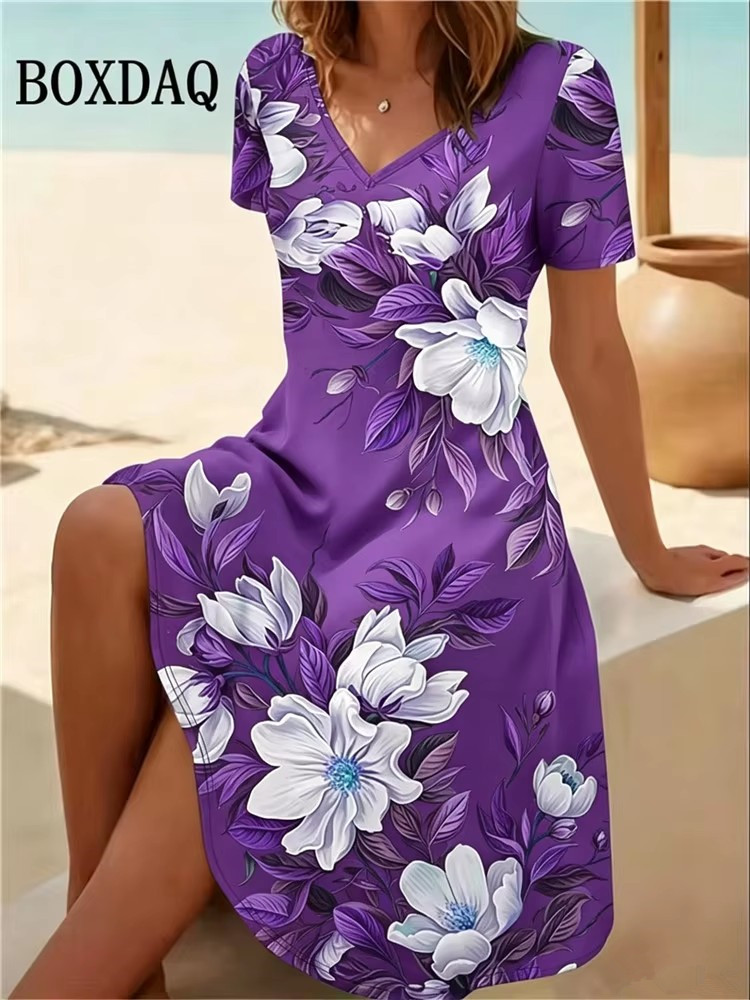 6XL Artı Boyutu Kadın Elbisele - Boho Summer Beach Maxi Dress incelemesi ve fiyatı