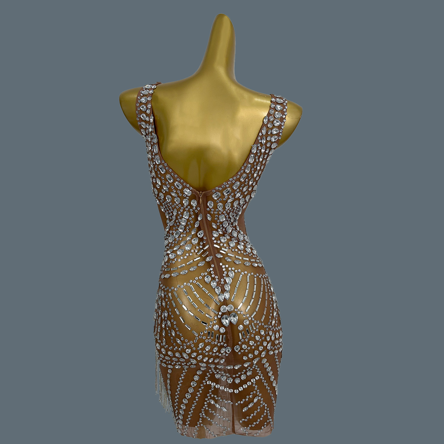 Kadınlar İçin Seksi Abiye Elbi - Sparkly Rhinestone Club Party Dress incelemesi ve fiyatı