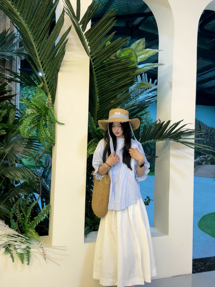 Büyük Beden Kadın Mavi Balon K - Korean Style A Line Shirt Dress incelemesi ve fiyatı