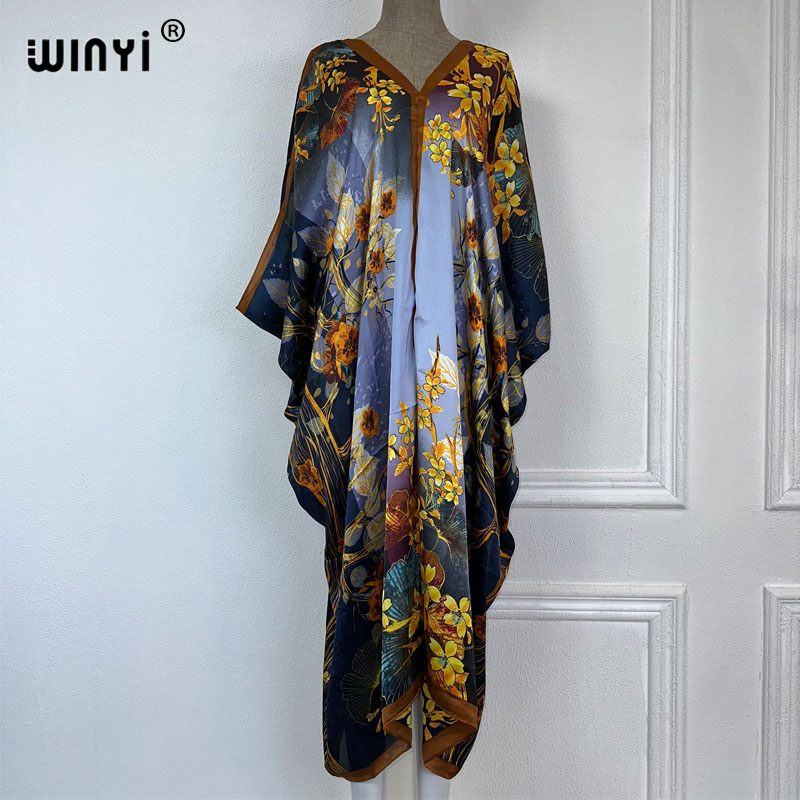 WINYI 2023 V Yaka Afrika Modas - Boho Summer Beach Maxi Dress incelemesi ve fiyatı