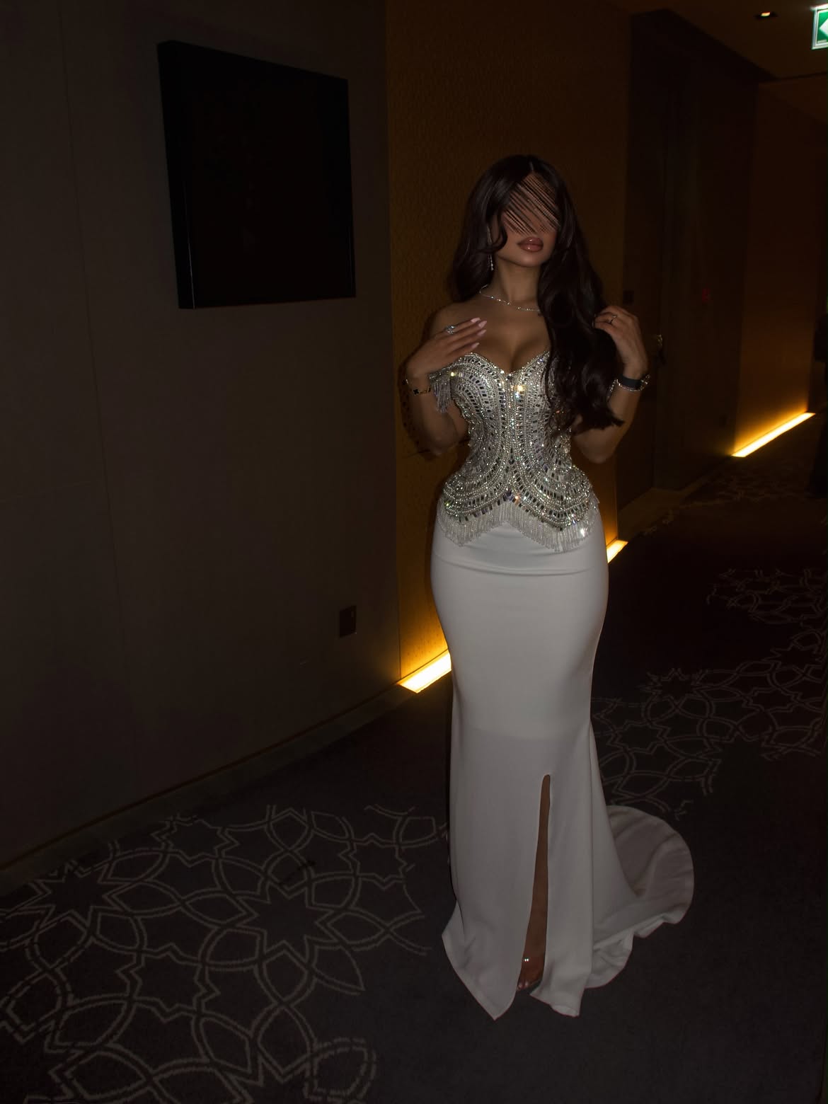 Kadın Zarif Abiye Elbiseler Be - Elegant Satin Evening Gown Split incelemesi ve fiyatı