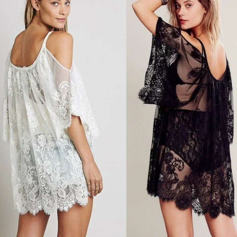 Kadınlar Seksi Dantel Tığ Işi  - Boho Summer Beach Maxi Dress incelemesi ve fiyatı