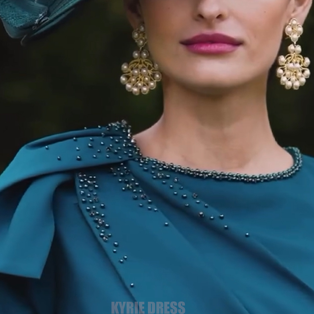 Zarif Gelin Annesi Elbisesi Öz - Elegant Satin Evening Gown Split incelemesi ve fiyatı