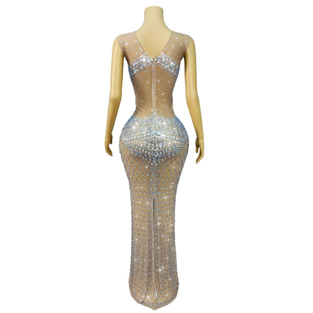 Kadınlar için Işıltılı Taşlı K - Sparkly Rhinestone Club Party Dress incelemesi ve fiyatı