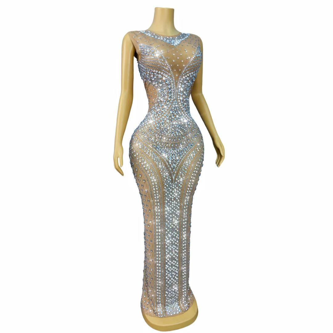 Kadınlar için Işıltılı Taşlı K - Sparkly Rhinestone Club Party Dress incelemesi ve fiyatı