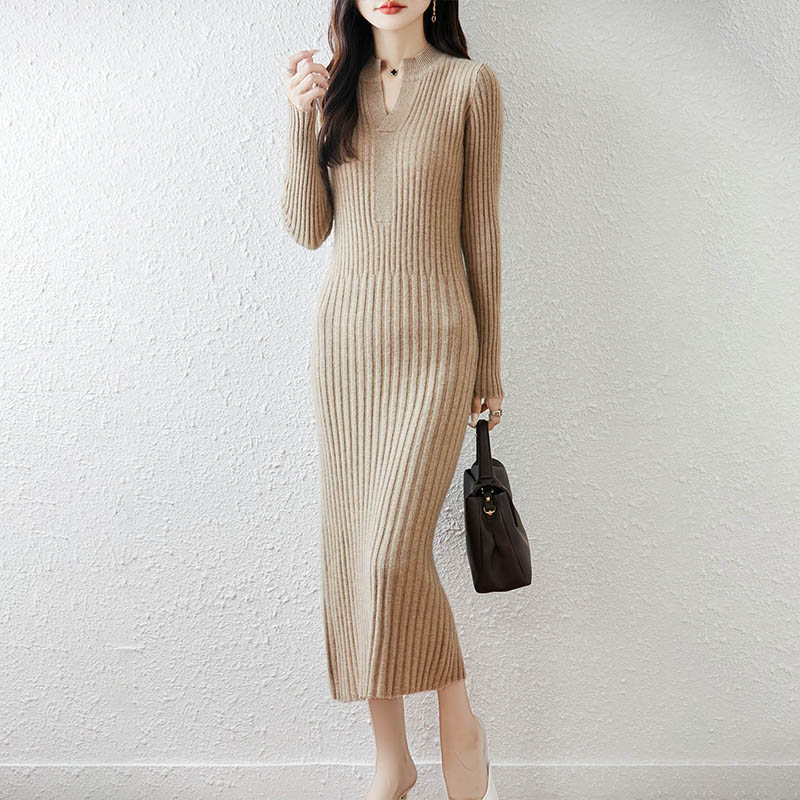 Akıllı Minimalist Nervürlü 202 - Bodycon Long Sleeve Ribbed Dress incelemesi ve fiyatı