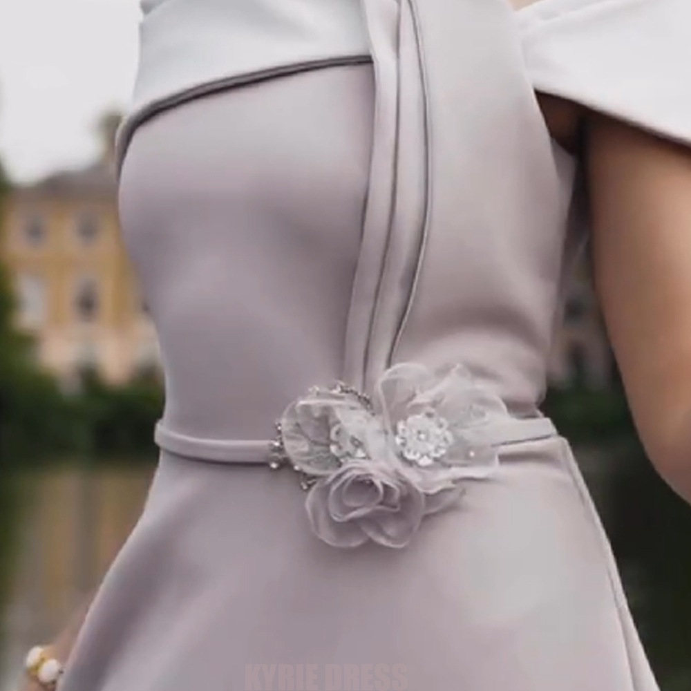 Zarif Gelin Annesi Elbisesi Öz - Elegant Satin Evening Gown Split incelemesi ve fiyatı