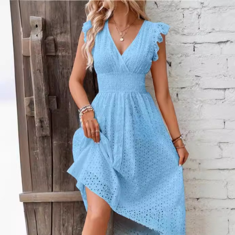 Yeni Avrupa Yazlık Fırfırlı Ko - French Vintage Floral Midi Dress incelemesi ve fiyatı