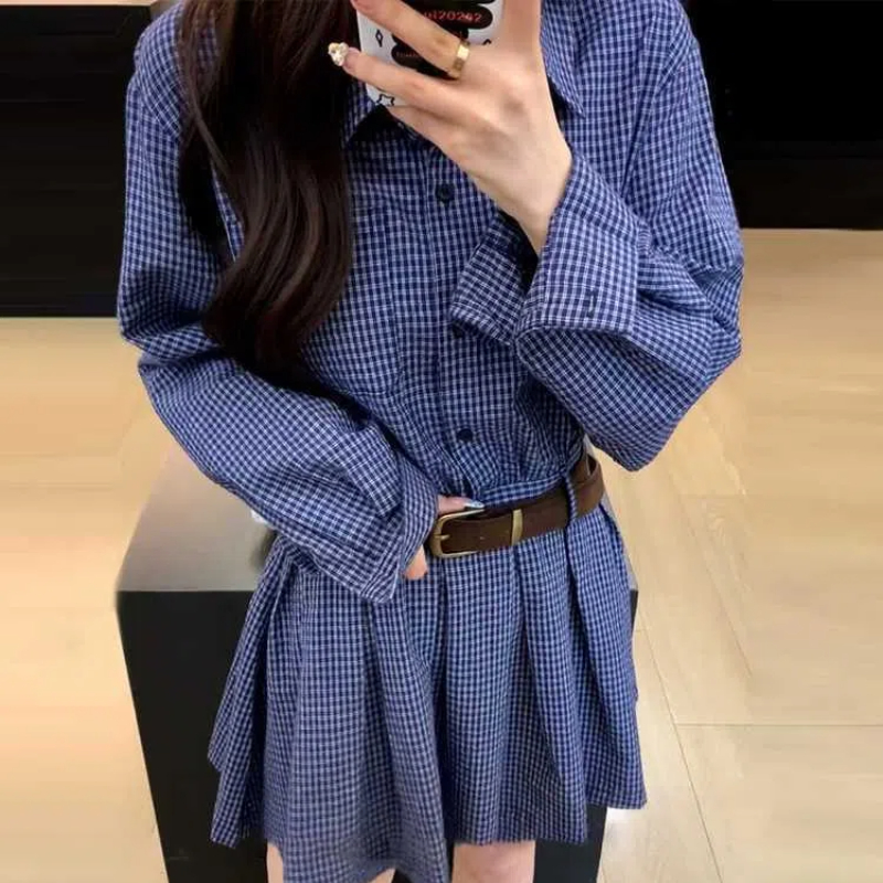 Kore kolej tarzı tasarım, Retr - Korean Style A Line Shirt Dress incelemesi ve fiyatı