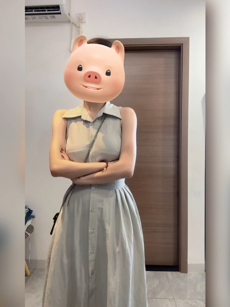XZY Şık Günlük Yaka Kolsuz Göm - Korean Style A Line Shirt Dress incelemesi ve fiyatı