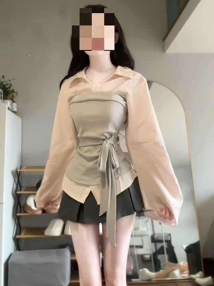 Kadın Büyük Beden Kore Tarzı P - Korean Style A Line Shirt Dress incelemesi ve fiyatı