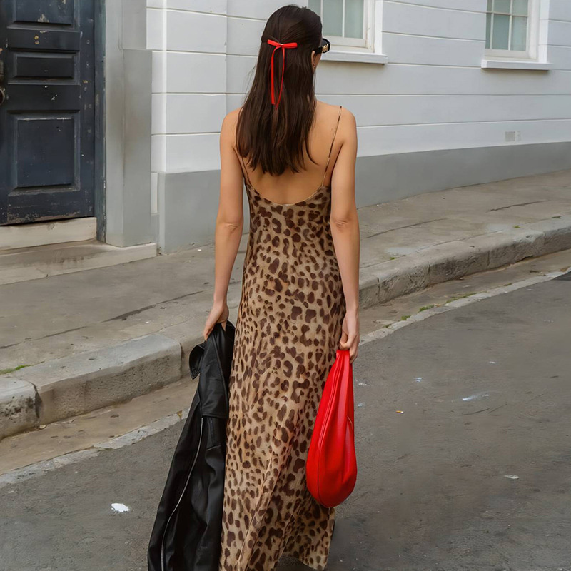 Vintage Leopar Desenli Seksi A - French Vintage Floral Midi Dress incelemesi ve fiyatı