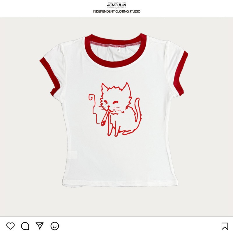 Kore Tarzı Y2K 90'lar Baby Tiş - Y2K Graphic Baby Tee Crop incelemesi ve fiyatı