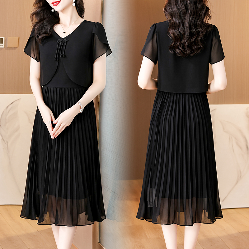 2025 Yaz Katı Şifon Rahat Midi - French Vintage Floral Midi Dress incelemesi ve fiyatı