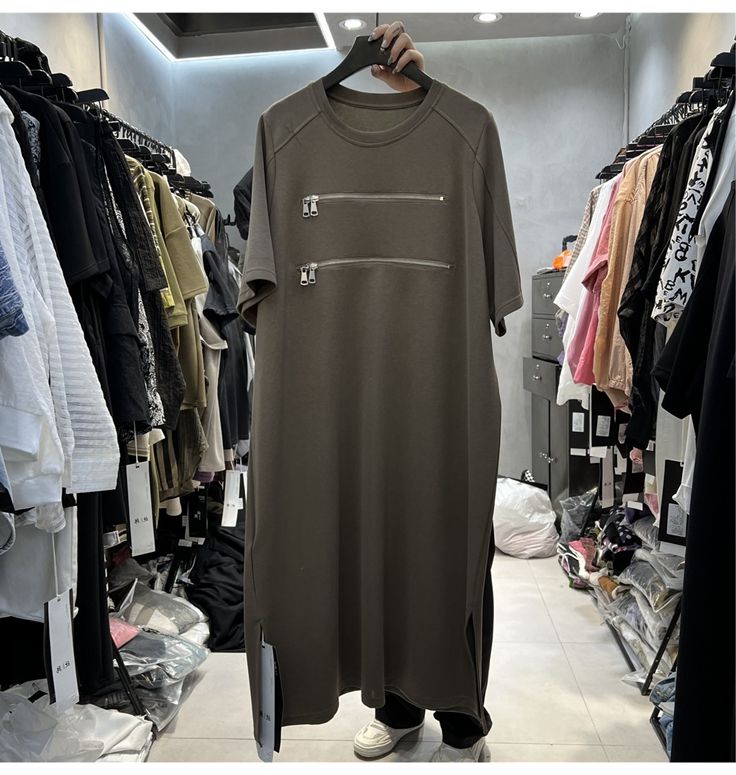 Artı Boyutu kadın Gevşek Kısa  - Korean Style A Line Shirt Dress incelemesi ve fiyatı