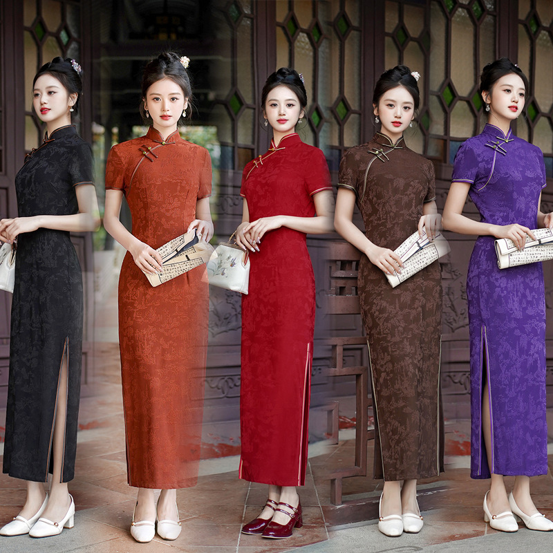 Yeni Cheongsam Uzun Elbise Miz - Dresses incelemesi ve fiyatı