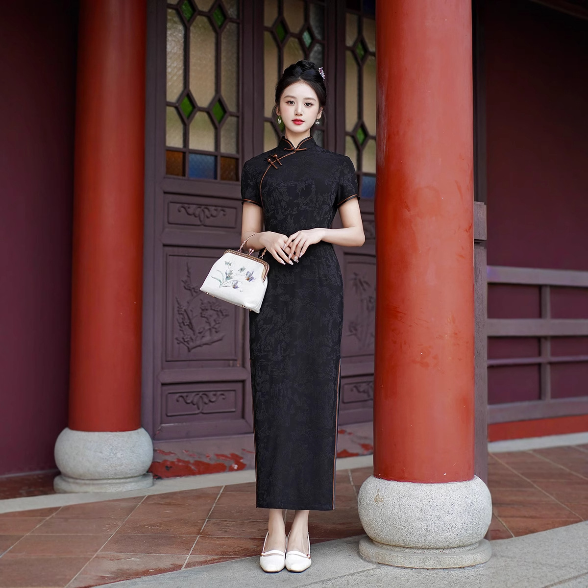 Yeni Cheongsam Uzun Elbise Miz - Dresses incelemesi ve fiyatı