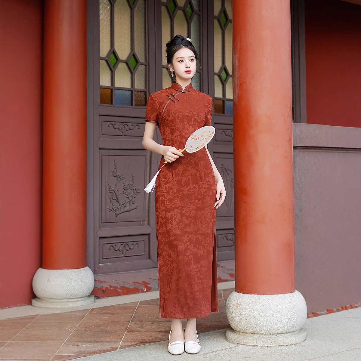 Yeni Cheongsam Uzun Elbise Miz - Dresses incelemesi ve fiyatı